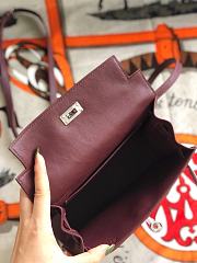 Hermes Kelly Danse 22cm (Wine Red) - 3