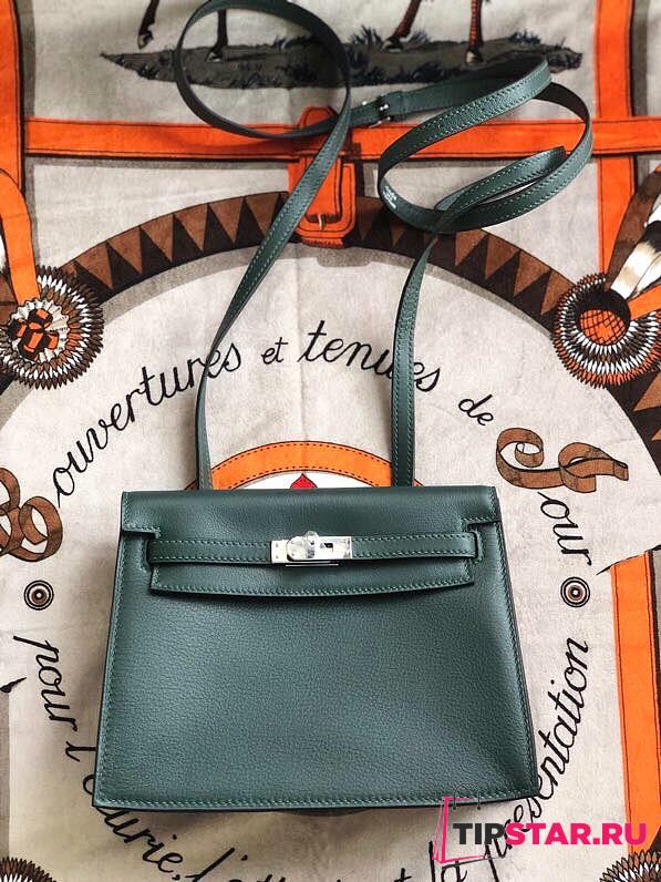 Hermes Kelly Danse 22cm (Dark Green) - 1