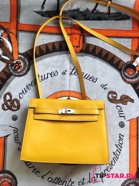 Hermes Kelly Danse 22cm (Yellow) - 1