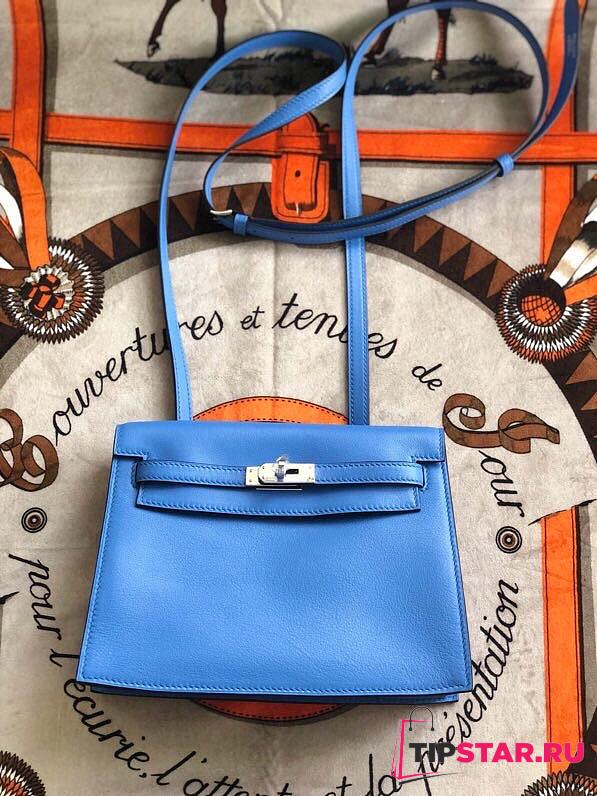 Hermes Kelly Danse 22cm (Blue) - 1