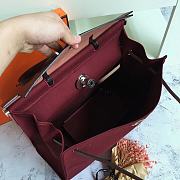 Hermes Herbag 39cm Large (Burgundy_Red Brown) - 2