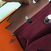 Hermes Herbag 39cm Large (Burgundy_Red Brown) - 4