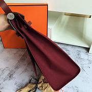 Hermes Herbag 39cm Large (Burgundy_Red Brown) - 5