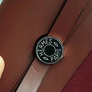 Hermes Herbag 39cm Large (Burgundy_Red Brown) - 6