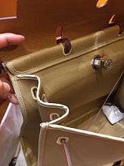 Hermes Herbag 39cm Large (Windbreaker_Golden Brown) - 6