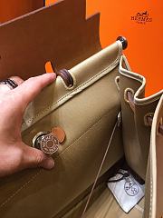 Hermes Herbag 39cm Large (Windbreaker_Golden Brown) - 5