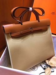 Hermes Herbag 39cm Large (Windbreaker_Golden Brown) - 3