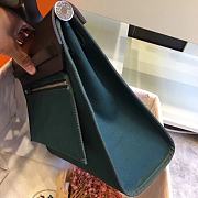 Hermes Herbag 31cm (Dark Green_Dark Brown) - 2