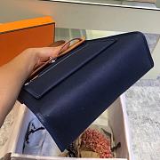 Hermes Herbag 31cm (Dark Blue_Light Brown) - 3