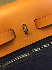 Hermes Herbag 31cm (Dark Blue_Light Brown) - 6