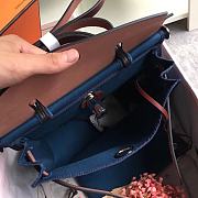 Hermes Herbag 31cm (Turkish Blue_Red-Brown) - 2