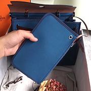 Hermes Herbag 31cm (Turkish Blue_Red-Brown) - 3