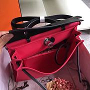 Hermes Herbag 31cm (Lipstick Powder_Black) - 4