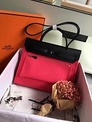 Hermes Herbag 31cm (Lipstick Powder_Black) - 5