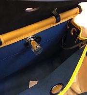 Hermes Herbag 31cm (Yellow_Turkey Blue_Black) - 2