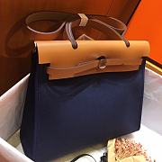 Hermes Herbag 31cm (Dark Blue_Medium Brown) - 2