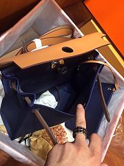 Hermes Herbag 31cm (Dark Blue_Medium Brown) - 4