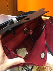 Hermes Herbag 31cm (Dark Red_Black) - 3