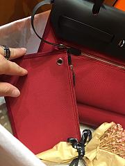 Hermes Herbag 31cm (Dark Red_Black) - 5