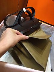 Hermes Herbag 31cm (Brown Gray_Black) - 2