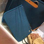 Hermes Herbag 31cm (Blue_Medium Brown) - 4