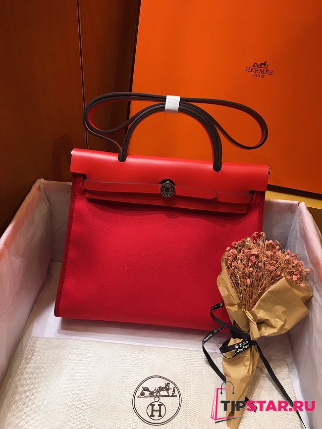 Hermes Herbag 31cm (Red_Red) - 1