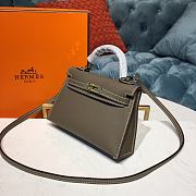 Herme Mini Kelly Epsom Leather 19cm (1) - 3