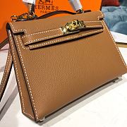 Herme Mini Kelly Epsom Leather 19cm (3) - 3