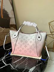 LV Hina PM Bag Mahina Leather Gradient Pink M54351  - 2