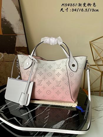 LV Hina PM Bag Mahina Leather Gradient Pink M54351 