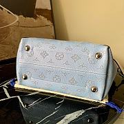 LV Hina PM Bag Mahina Leather Gradient Blue M54351  - 5