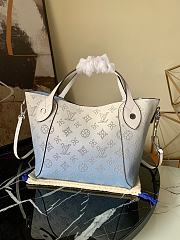LV Hina PM Bag Mahina Leather Gradient Blue M54351  - 2