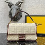 Fendi Baguette Beige FF Canvas Bag 8BR600AC9OF1DSZ - 1