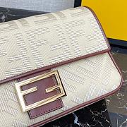 Fendi Baguette Beige FF Canvas Bag 8BR600AC9OF1DSZ - 2