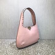 VALENTINO Original Leather Shoulder Bag 20077 Pink  - 5