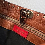 VALENTINO Original Leather Shoulder Bag 20077 Brown - 6