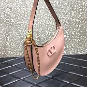 VALENTINO VLogo Palm-Grained Calfskin Hobo Bag 0707 Nude   - 6