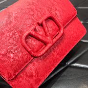 VALENTINO Garavani Vring Red Leather Mini Chain Crossbody 069 - 2