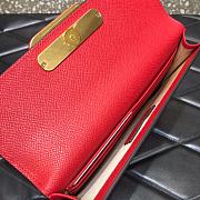 VALENTINO Garavani Logo Clutch Red 065 - 4