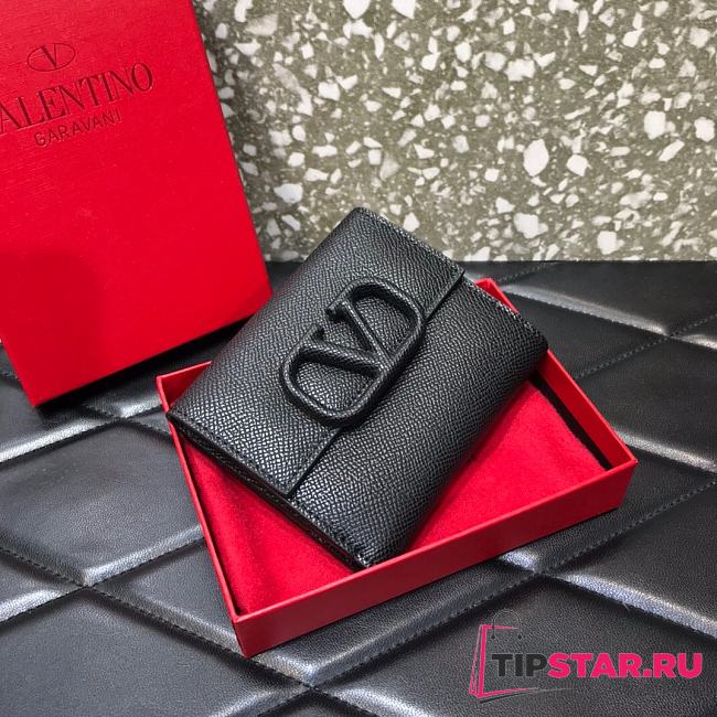 VALENTINO Logo Wallet Black 063  - 1