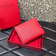 VALENTINO Logo Wallet Red 063  - 4