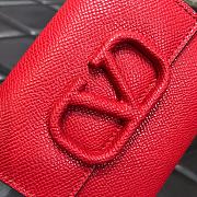 VALENTINO Logo Wallet Red 063  - 2