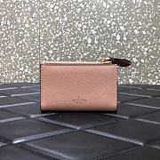 VALENTINO Garavani Logo Coin Purse Card Holder Nude 066  - 4