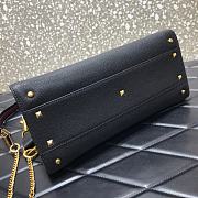 VALENTINO VSling Leather Top Handle Bag Black 2829  - 3