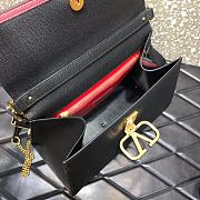 VALENTINO VSling Leather Top Handle Bag Black 2829  - 2