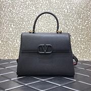 VALENTINO VSling Leather Top Handle Bag Black 2829  - 1
