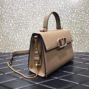 VALENTINO VSling Leather Top Handle Bag Beige 2829  - 6