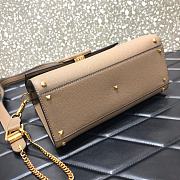 VALENTINO VSling Leather Top Handle Bag Beige 2829  - 4