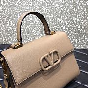 VALENTINO VSling Leather Top Handle Bag Beige 2829  - 3