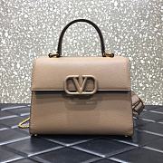 VALENTINO VSling Leather Top Handle Bag Beige 2829  - 1